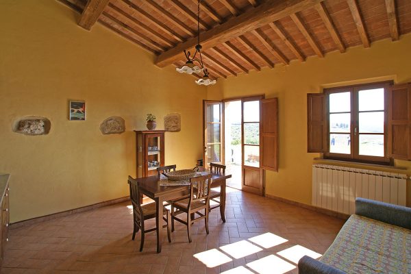 One bedroom apartment Pelagaccio agriturismo with swimming pool in Tuscany