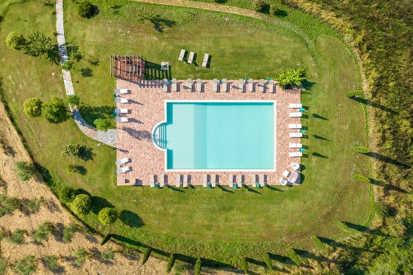 Schwimmbad Pelagaccio agriturismo in der Toskana